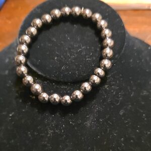 Hemitite Beaded Stretch Bracelet